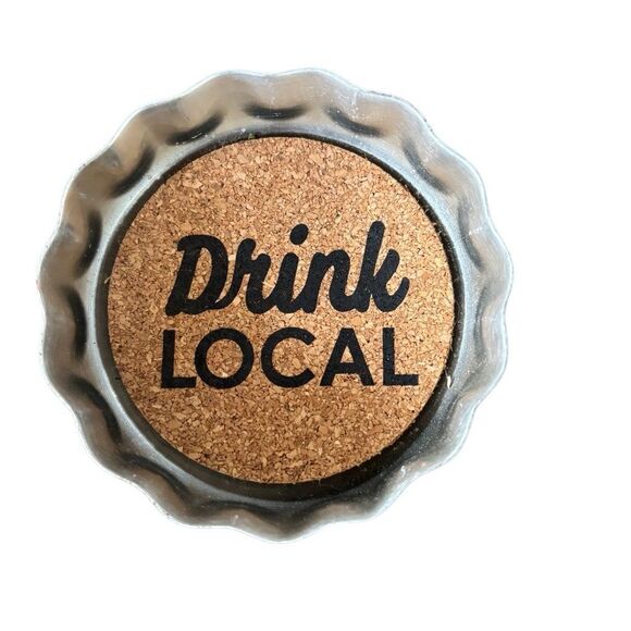 2 Bottle Cap Shaped Drink Coasters - Picture 2 of 7